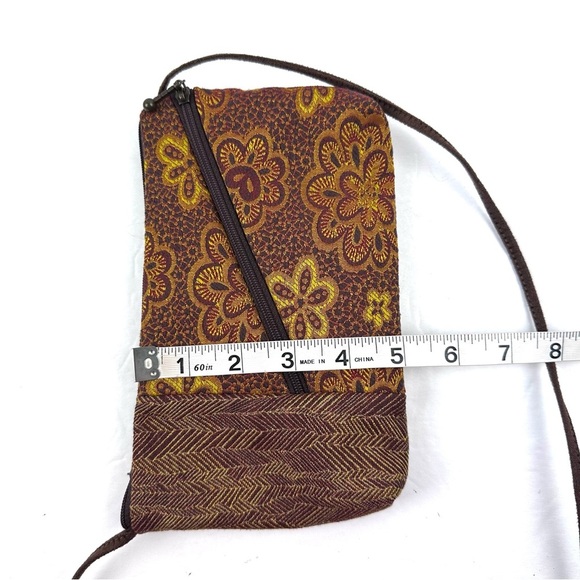Maruca Tomboy Crossbody Bag Floral Tapestry Handbag Handmade Colorado Brand New - Picture 7 of 8
